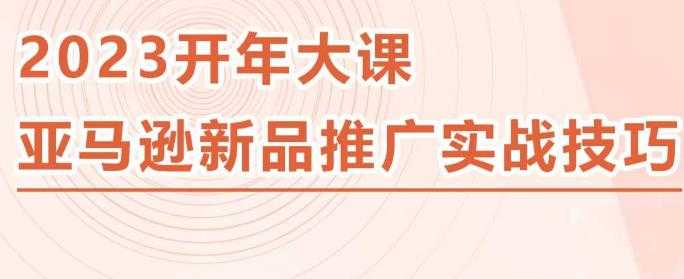 图片[1]-2023亚马逊新品推广实战技巧，线下百万美金课程的精简版，简单粗暴可复制，实操性强的推广手段-课程网